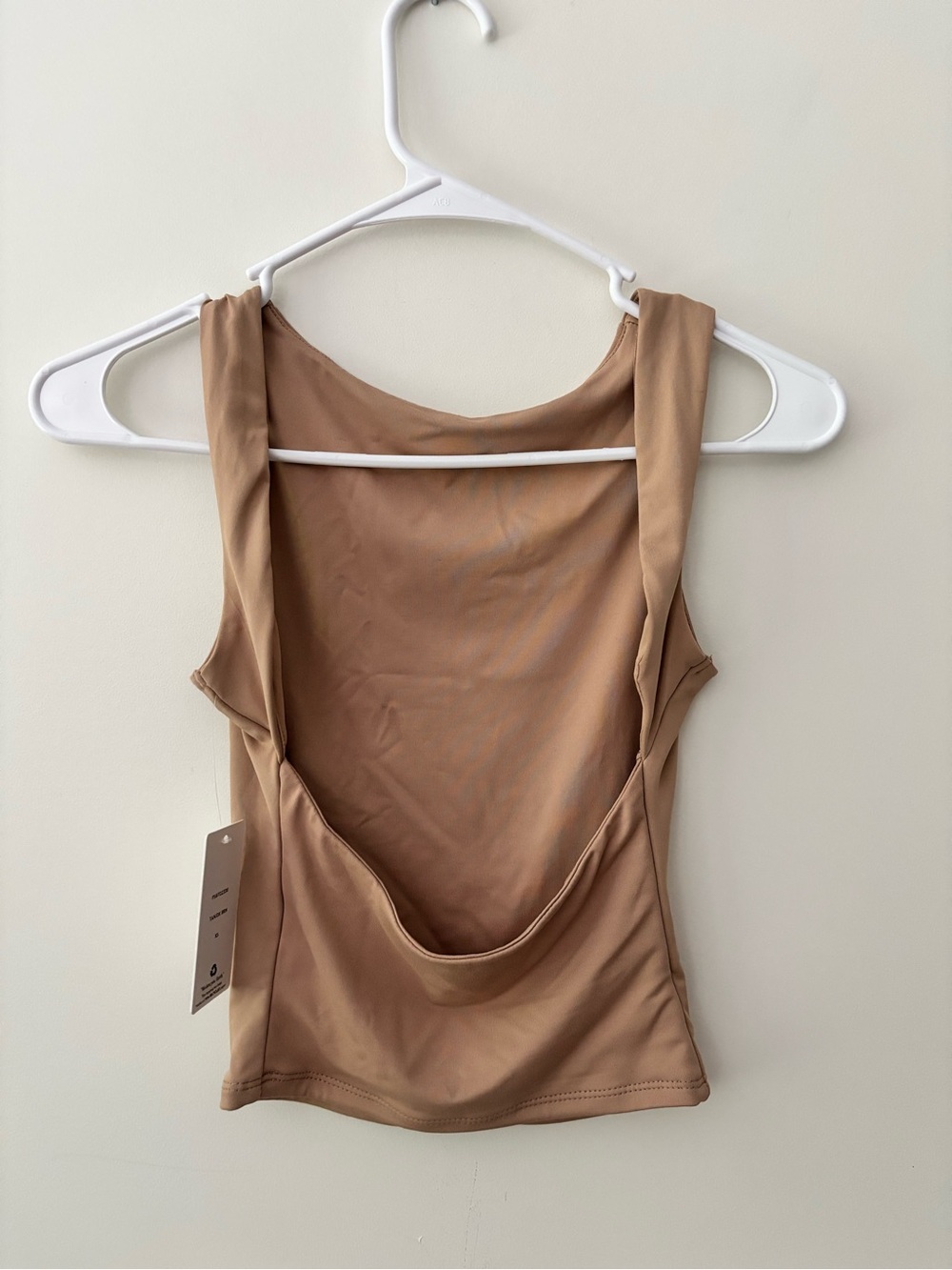 Women's Nude Scoop Back Tank Top